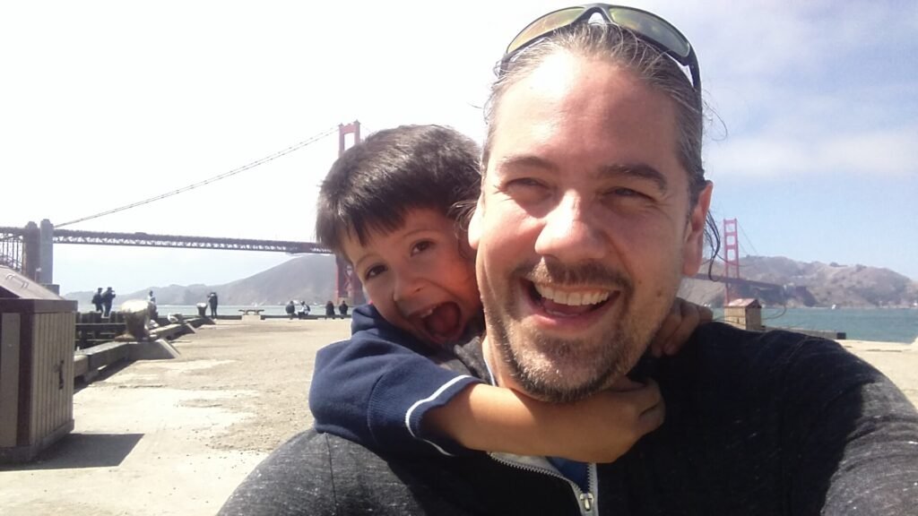 Eric Greene with son Forrest